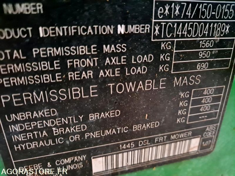 Tondeuse autoportée frontale coupe Mulching - Газонокосилка: фото 1 Tondeuse autoportée frontale coupe Mulching - Газонокосилка: фото 1