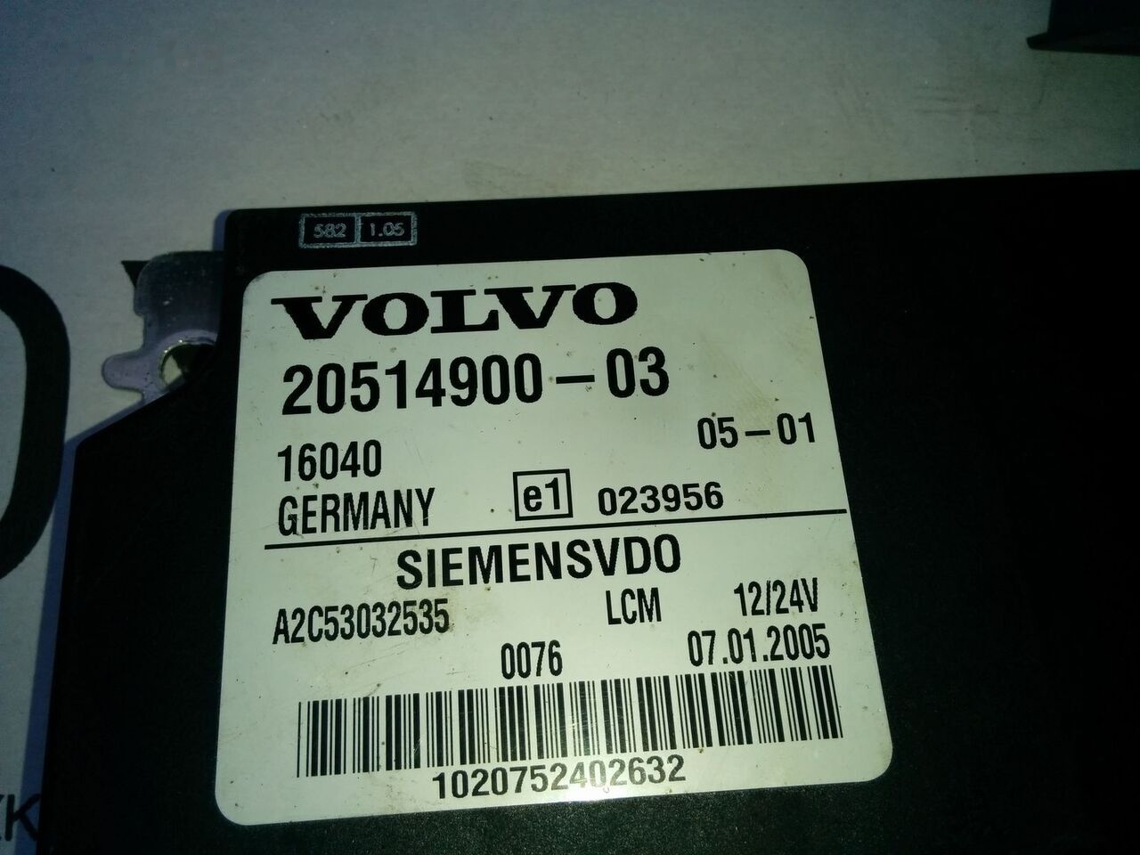 Volvo Siemts VDO 20514900-03 20569213-P03. 20744283-01. 20865208-02. Volvo B12 - Блок управления для Автобусов: фото 1 Volvo Siemts VDO 20514900-03 20569213-P03. 20744283-01. 20865208-02. Volvo B12 - Блок управления для Автобусов: фото 1