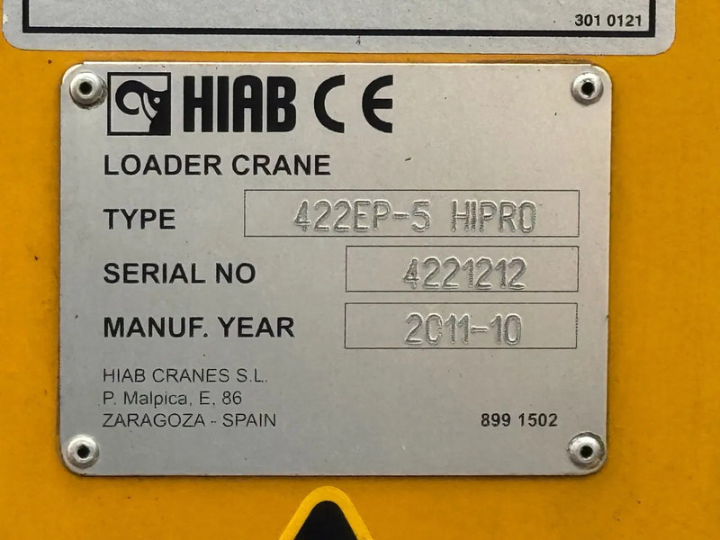 Автоманипулятор DAF CF 85.410 8X2 HIAB 422EP5 + REMOTE CONTROL: фото 20 Автоманипулятор DAF CF 85.410 8X2 HIAB 422EP5 + REMOTE CONTROL: фото 20