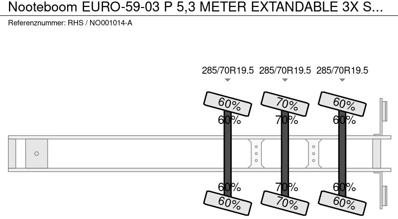 Низкорамный полуприцеп Nooteboom EURO-59-03 P 5,3 METER EXTANDABLE 3X STEERING: фото 19