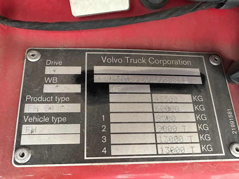 Volvo FH 13.540 8X4, 150 TON, INTARDER, 566862 KM в лизинг Volvo FH 13.540 8X4, 150 TON, INTARDER, 566862 KM: фото 15