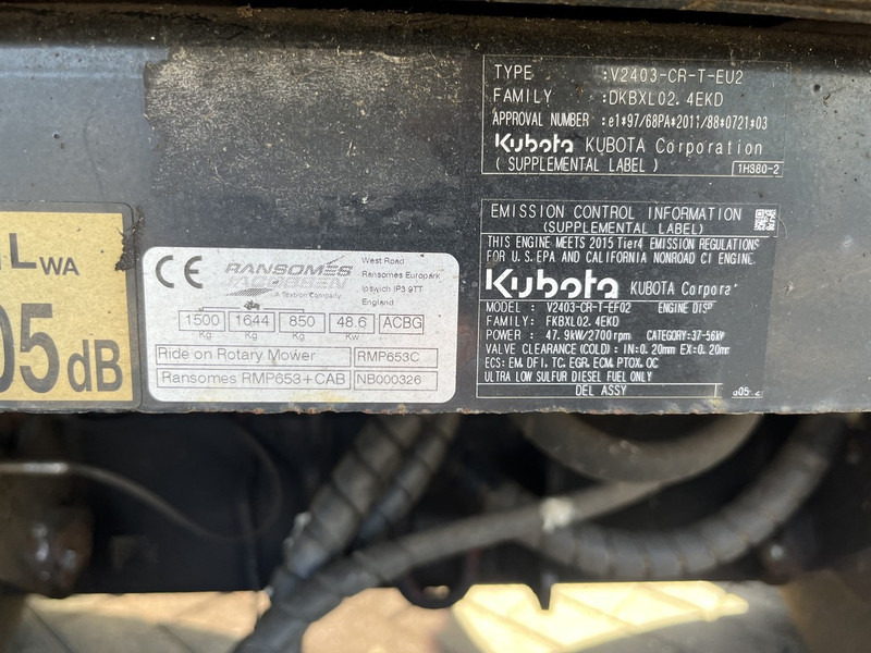 Газонокосилка Ransomes Ransomes MP653 3 delige grasmaaier gazonmaaier 2016 8400uur KUBOTA DIESEL 653: фото 14