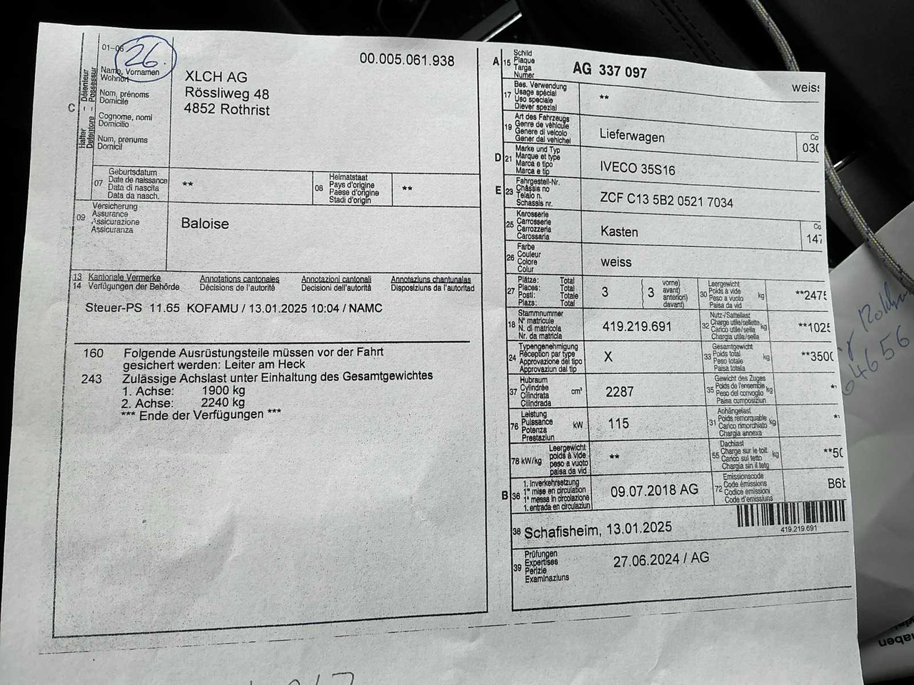 Фургон 2018 IVECO 35S16 VANS: фото 17