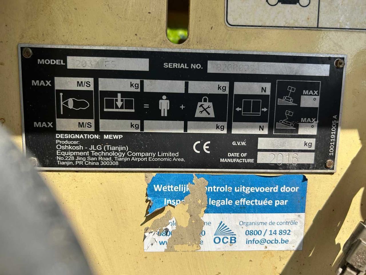 JLG 2032 ES - Подъёмник: фото 3 JLG 2032 ES - Подъёмник: фото 3