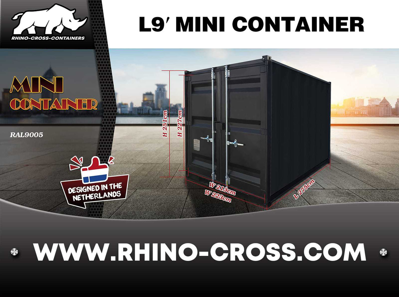 Морской контейнер Rhino-cross-containers 9ft: фото 8