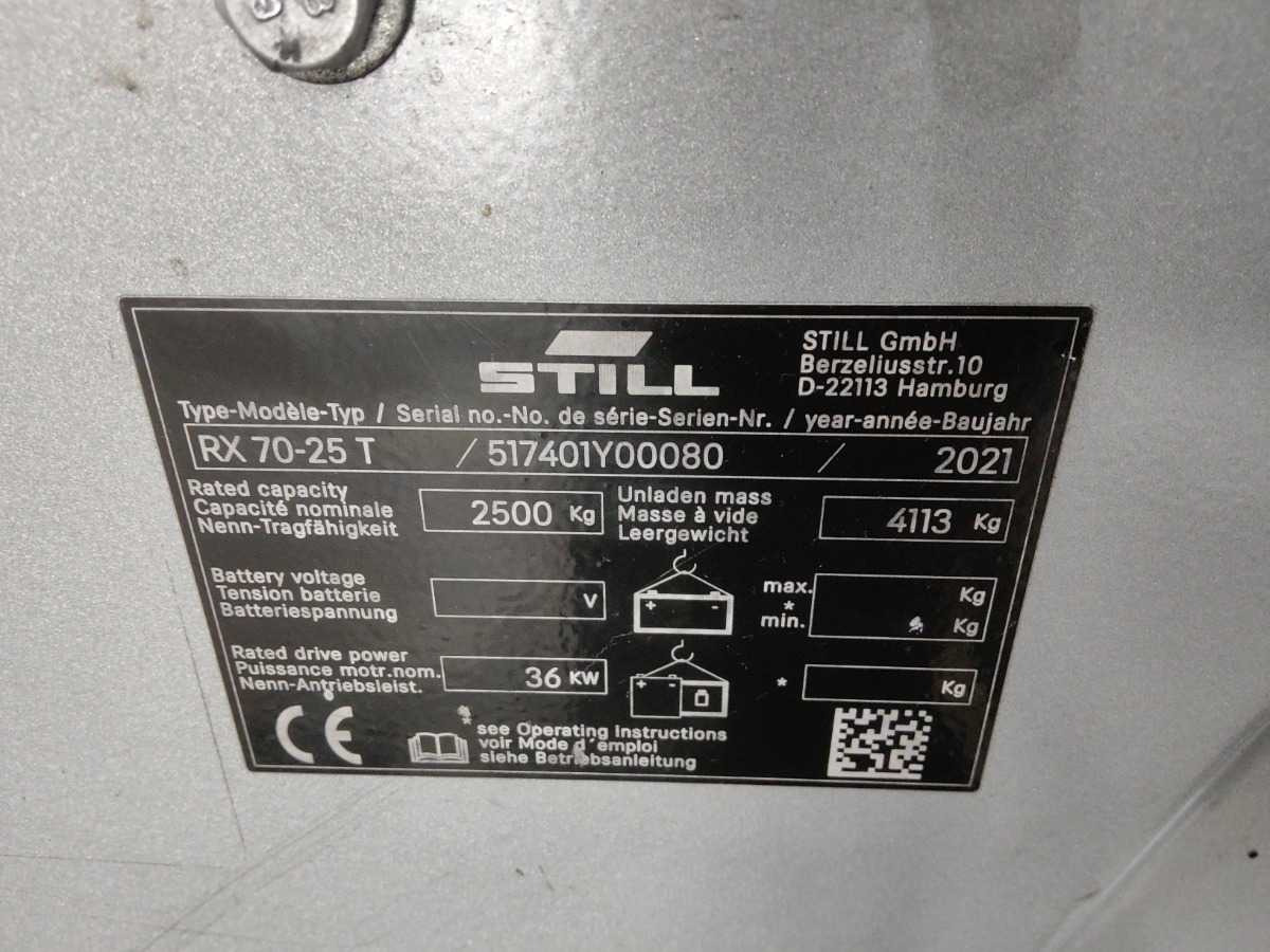 STILL RX70-25T 2021 FORKLIFT - Вилочный погрузчик: фото 2 STILL RX70-25T 2021 FORKLIFT - Вилочный погрузчик: фото 2