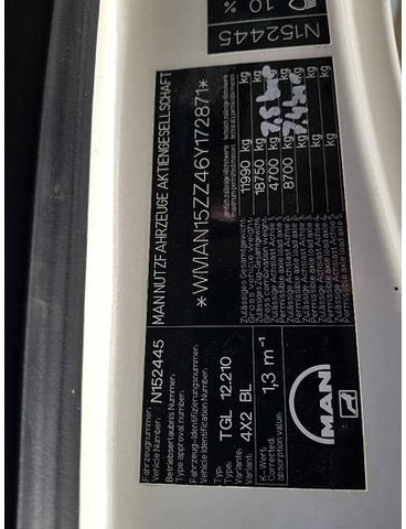 Грузовик с закрытым кузовом MAN TGL 12.210 4x2 BL: фото 17 Грузовик с закрытым кузовом MAN TGL 12.210 4x2 BL: фото 17