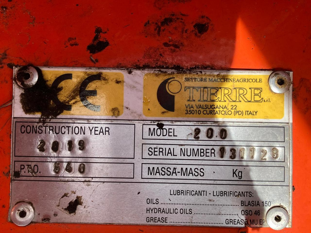 Tierre TCL 200 - Косилка-измельчитель: фото 5 Tierre TCL 200 - Косилка-измельчитель: фото 5