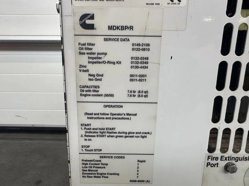 Cummins Onan MDKBP Kubota 4 cilinder Diesel 13.5 kVA Marine Silent generatorset - Электрогенератор: фото 5 Cummins Onan MDKBP Kubota 4 cilinder Diesel 13.5 kVA Marine Silent generatorset - Электрогенератор: фото 5