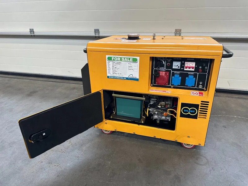 Новый Электрогенератор Diesel Diesel Generator UK-9500 5.5 kW 230 en 400 Volt Silent Diesel generator New !: фото 7