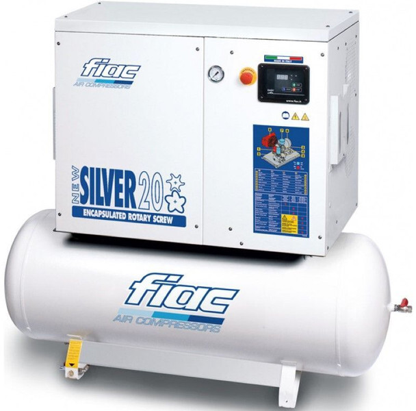 Fiac New Silver 20 / 300 Silent 15 kW 1900 L / min 10 Bar Elektrische Schroefcompressor met ketel - Воздушный компрессор: фото 1 Fiac New Silver 20 / 300 Silent 15 kW 1900 L / min 10 Bar Elektrische Schroefcompressor met ketel - Воздушный компрессор: фото 1
