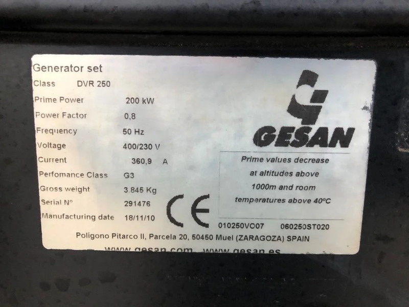 GESAN Volvo Stamford 250 kVA Supersilent Rental generatorset - Электрогенератор: фото 5 GESAN Volvo Stamford 250 kVA Supersilent Rental generatorset - Электрогенератор: фото 5