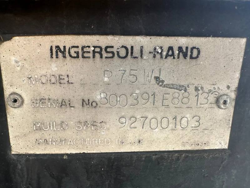 Ingersoll Rand P75W Lombardini 2.1 m3 / min 7 Bar Diesel Compressor - Воздушный компрессор: фото 2 Ingersoll Rand P75W Lombardini 2.1 m3 / min 7 Bar Diesel Compressor - Воздушный компрессор: фото 2