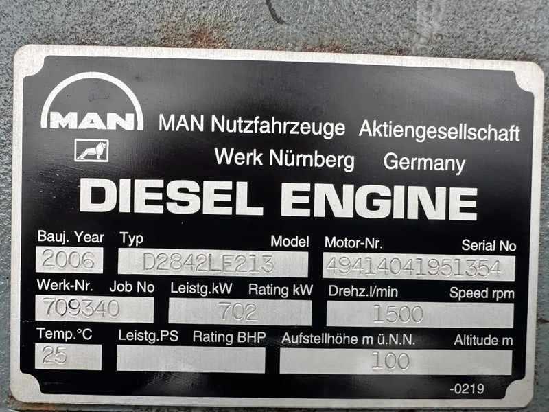 MAN MAN D2842 LE 213 met Leroy Somer 800 kVA Silent generatorset as New ! 410 hours ! - Электрогенератор: фото 3 MAN MAN D2842 LE 213 met Leroy Somer 800 kVA Silent generatorset as New ! 410 hours ! - Электрогенератор: фото 3