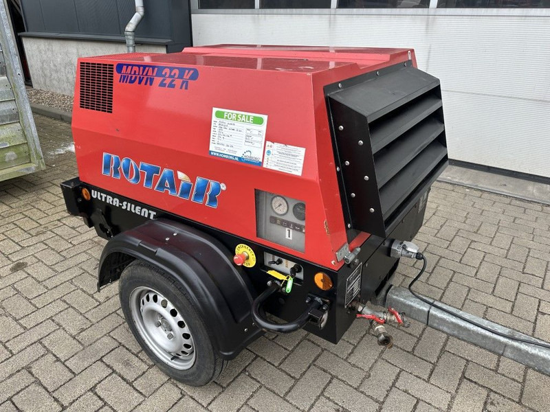 Rotair MDVN 22 K Kubota 2000 L / min 6.5 Bar Mobiele Diesel Compressor as New ! - Воздушный компрессор: фото 5 Rotair MDVN 22 K Kubota 2000 L / min 6.5 Bar Mobiele Diesel Compressor as New ! - Воздушный компрессор: фото 5