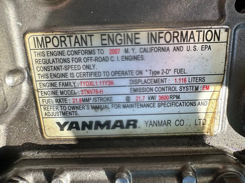 Электрогенератор Yanmar Mosa TS 350 YSX-BC Las Diesel generatorset 12 kVA 350 Amp Welding genset: фото 15