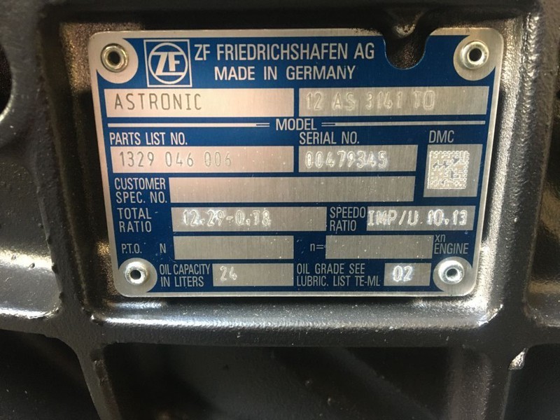 DAF Versnellingsbak ZF 12 AS 3141 TO 12,29 - 0,78 INTARDER - Коробка передач: фото 3 DAF Versnellingsbak ZF 12 AS 3141 TO 12,29 - 0,78 INTARDER - Коробка передач: фото 3