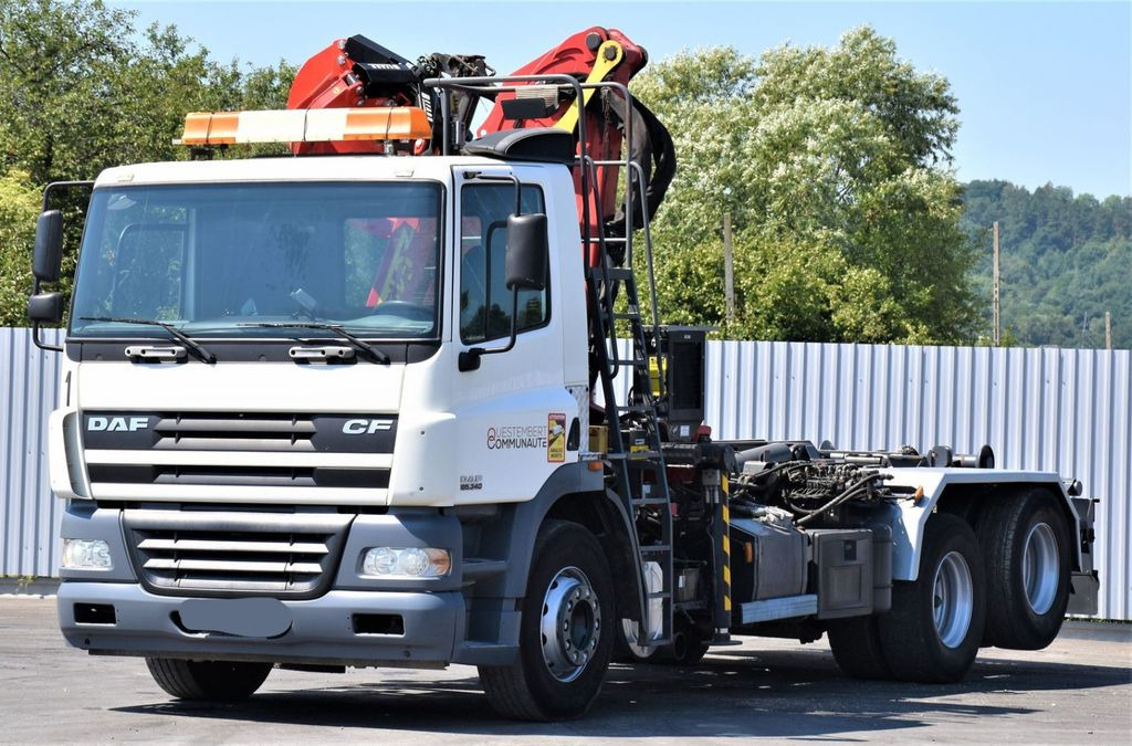 DAF CF 85.340 * ABROLLKIPPER + KRAN - Крюковой мультилифт, Автоманипулятор: фото 4 DAF CF 85.340 * ABROLLKIPPER + KRAN - Крюковой мультилифт, Автоманипулятор: фото 4