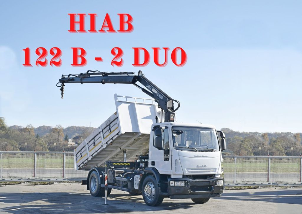 Iveco Eurocargo 180E28 *HIAB 122 B-2 DUO* TOPZUSTAND - Самосвал, Автоманипулятор: фото 1 Iveco Eurocargo 180E28 *HIAB 122 B-2 DUO* TOPZUSTAND - Самосвал, Автоманипулятор: фото 1