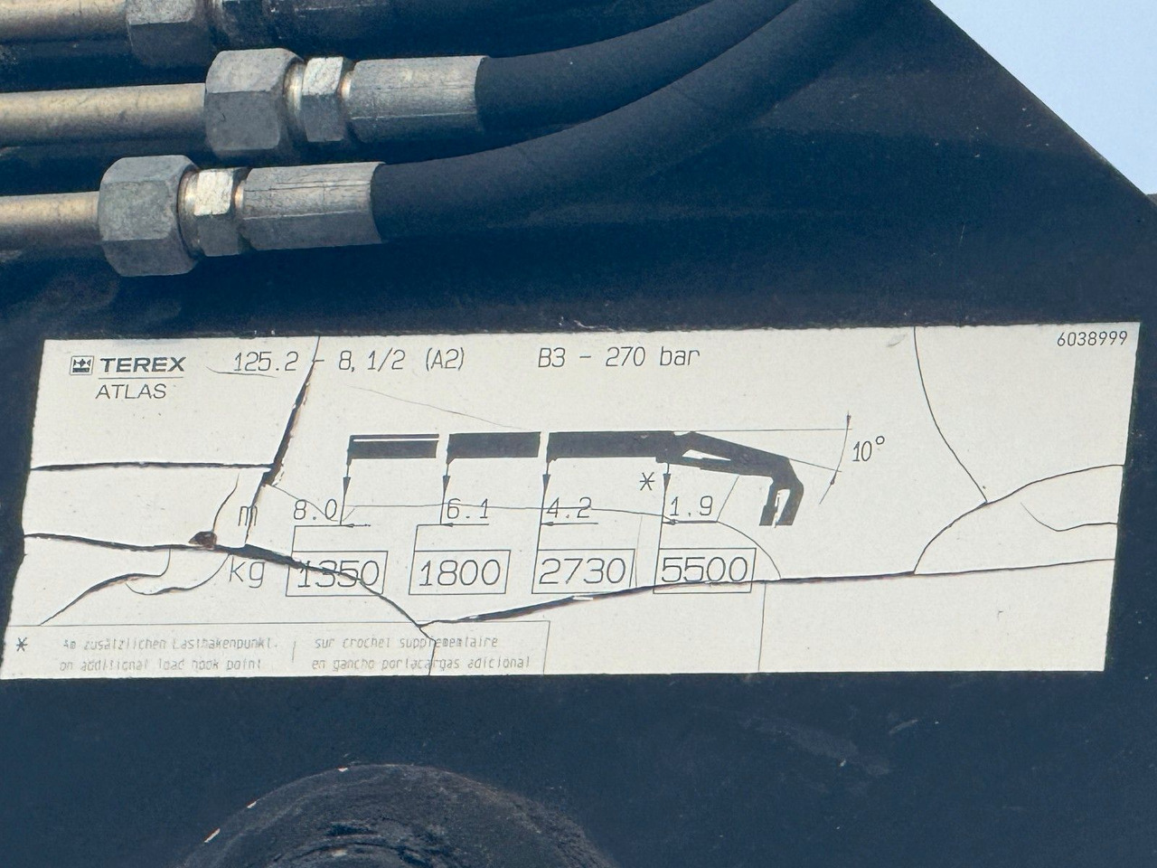 Самосвал, Автоманипулятор MAN TGA 26.350 * KIPPER 4,90m + TEREX ATLAS * 6x4 *: фото 9 Самосвал, Автоманипулятор MAN TGA 26.350 * KIPPER 4,90m + TEREX ATLAS * 6x4 *: фото 9