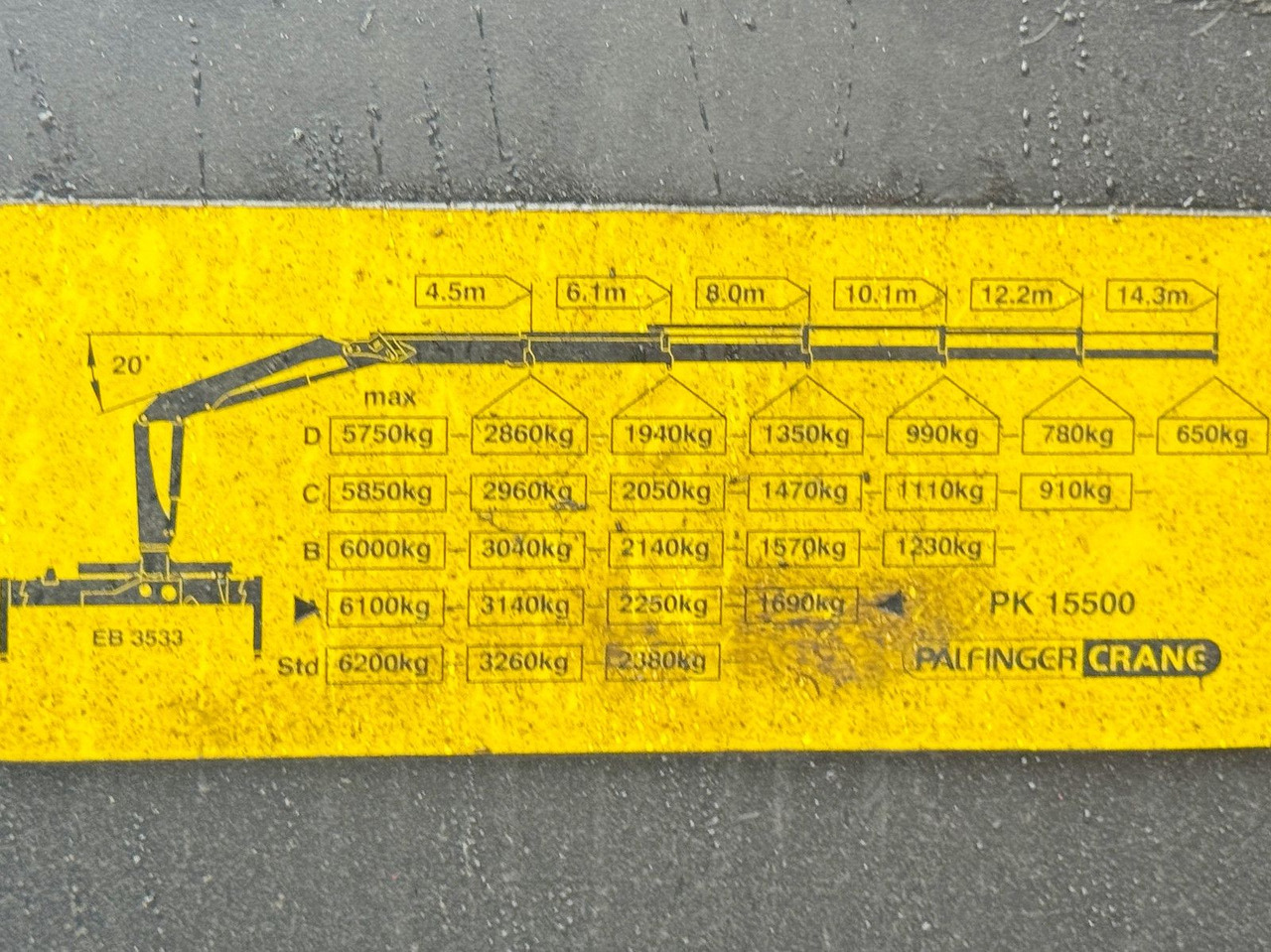 Самосвал, Автоманипулятор MAN TGA 26.400 * KIPPER 6,00m + PK 15500 * 6x4 * TOP: фото 8