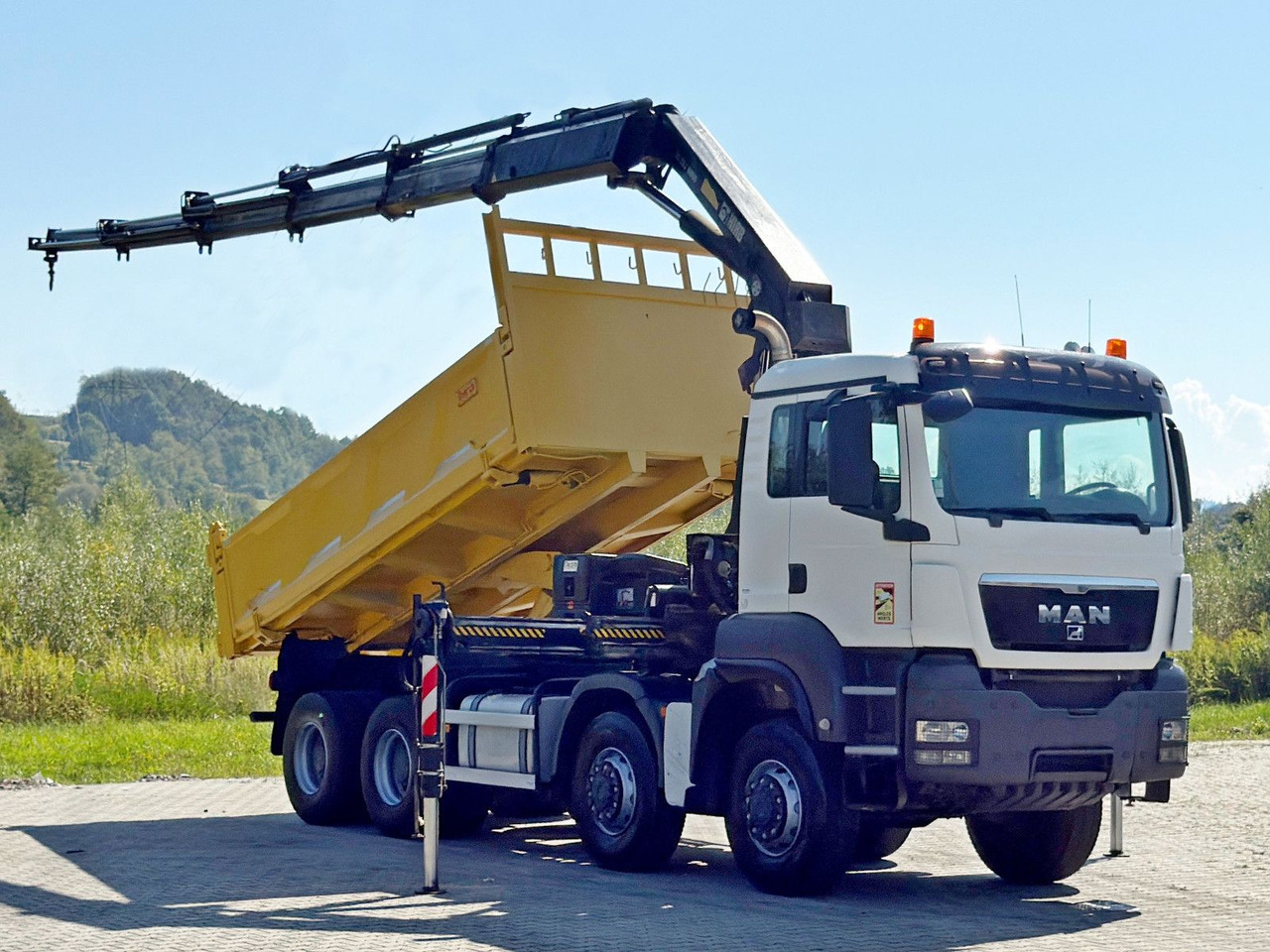 MAN TGS 32.510 * HIAB 288 EP - 5HIDUO/ FUNK * 8x8 - Самосвал, Автоманипулятор: фото 2 MAN TGS 32.510 * HIAB 288 EP - 5HIDUO/ FUNK * 8x8 - Самосвал, Автоманипулятор: фото 2