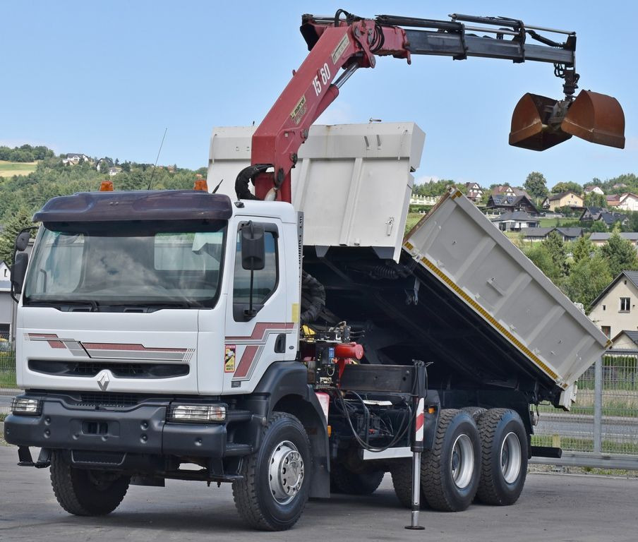 Renault KERAX 420 DXI* HMF 1563 K3 + FUNK/6x4 - Самосвал: фото 3 Renault KERAX 420 DXI* HMF 1563 K3 + FUNK/6x4 - Самосвал: фото 3