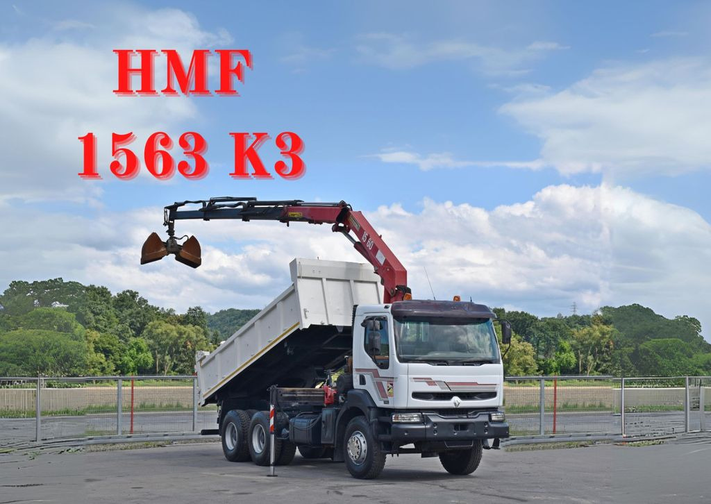 Renault KERAX 420 DXI* HMF 1563 K3 + FUNK/6x4 - Самосвал: фото 1 Renault KERAX 420 DXI* HMF 1563 K3 + FUNK/6x4 - Самосвал: фото 1