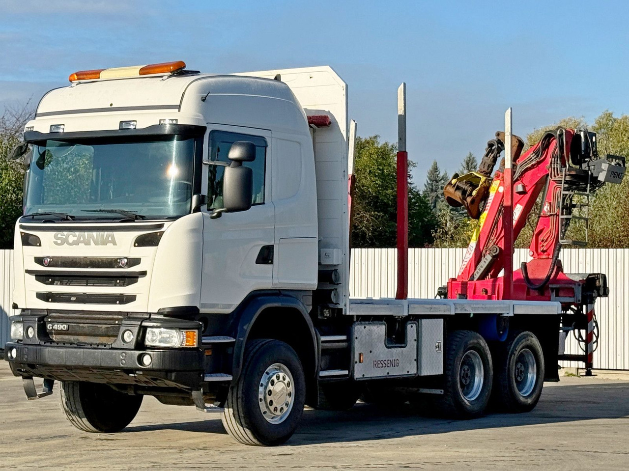 Scania G490* HOLZTRANSPORTER * PENZ 12Z8.70* 6x6 - Лесовоз, Автоманипулятор: фото 4 Scania G490* HOLZTRANSPORTER * PENZ 12Z8.70* 6x6 - Лесовоз, Автоманипулятор: фото 4