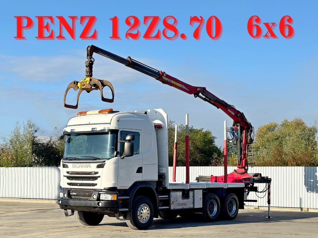 Scania G490* HOLZTRANSPORTER * PENZ 12Z8.70* 6x6 - Автоманипулятор: фото 1 Scania G490* HOLZTRANSPORTER * PENZ 12Z8.70* 6x6 - Автоманипулятор: фото 1