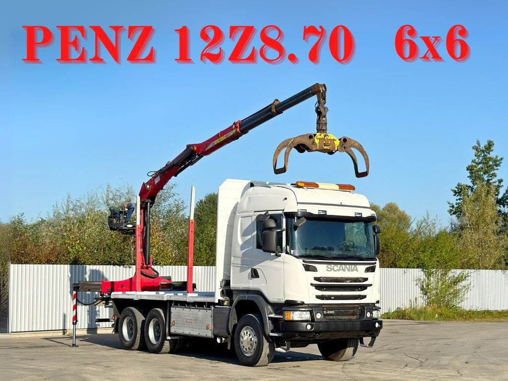 Scania G490* HOLZTRANSPORTER * PENZ 12Z8.70* 6x6 - Лесовоз, Автоманипулятор: фото 1 Scania G490* HOLZTRANSPORTER * PENZ 12Z8.70* 6x6 - Лесовоз, Автоманипулятор: фото 1