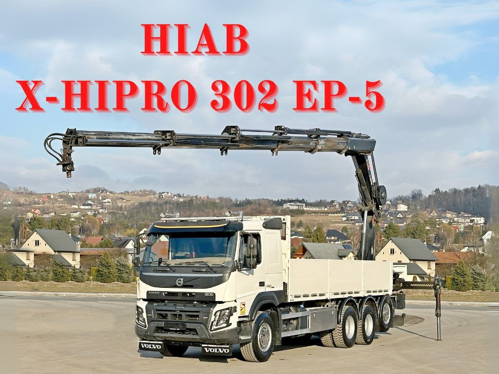 Volvo FMX 460 HIAB X - HIPRO 302 EP - 5 + FUNK/ 8x4 - Автоманипулятор, Грузовик бортовой/ Платформа: фото 1 Volvo FMX 460 HIAB X - HIPRO 302 EP - 5 + FUNK/ 8x4 - Автоманипулятор, Грузовик бортовой/ Платформа: фото 1