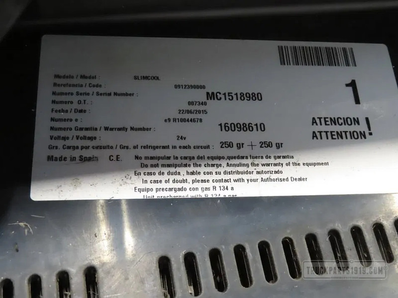 DAF Heating, Ventilation & AC Dak airco unit DAF XF - Отопление/ Вентиляция для Грузовиков: фото 4 DAF Heating, Ventilation & AC Dak airco unit DAF XF - Отопление/ Вентиляция для Грузовиков: фото 4