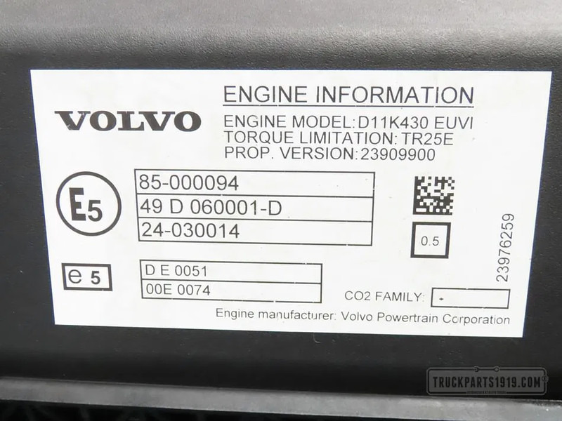 Volvo 23639097 Motor D11K430 E6 Volvo - Двигатель для Грузовиков: фото 3 Volvo 23639097 Motor D11K430 E6 Volvo - Двигатель для Грузовиков: фото 3