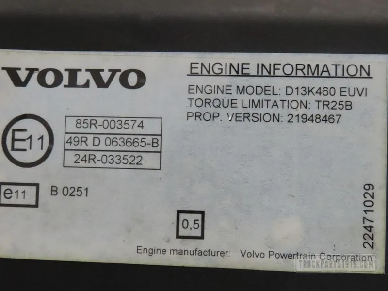 Volvo Motor D13K460 E6 Volvo - Двигатель для Грузовиков: фото 3 Volvo Motor D13K460 E6 Volvo - Двигатель для Грузовиков: фото 3