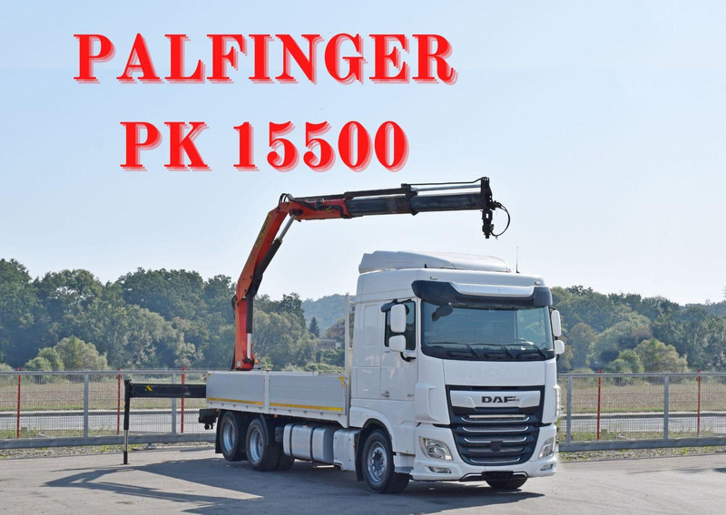 DAF XF 530 Pritsche 6,30 m + PK 15500 * TOPZUSTAND - Грузовик бортовой/ Платформа, Автоманипулятор: фото 1 DAF XF 530 Pritsche 6,30 m + PK 15500 * TOPZUSTAND - Грузовик бортовой/ Платформа, Автоманипулятор: фото 1