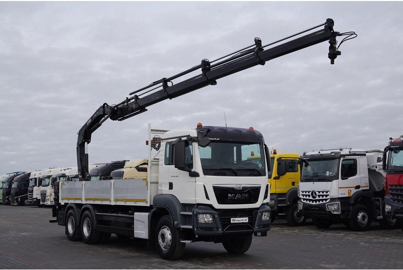 MAN TGS 26.400 / 6x4 / SKRZYNIOWY - 6,5M / HDS HIAB 188 4xwysów 13 M - Грузовик бортовой/ Платформа, Автоманипулятор: фото 4 MAN TGS 26.400 / 6x4 / SKRZYNIOWY - 6,5M / HDS HIAB 188 4xwysów 13 M - Грузовик бортовой/ Платформа, Автоманипулятор: фото 4