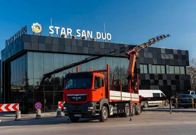 MAN TGS 35.400 PALFINGER PK 44002 WINCH TRIDEM KRAN - Грузовик бортовой/ Платформа, Автоманипулятор: фото 1 MAN TGS 35.400 PALFINGER PK 44002 WINCH TRIDEM KRAN - Грузовик бортовой/ Платформа, Автоманипулятор: фото 1