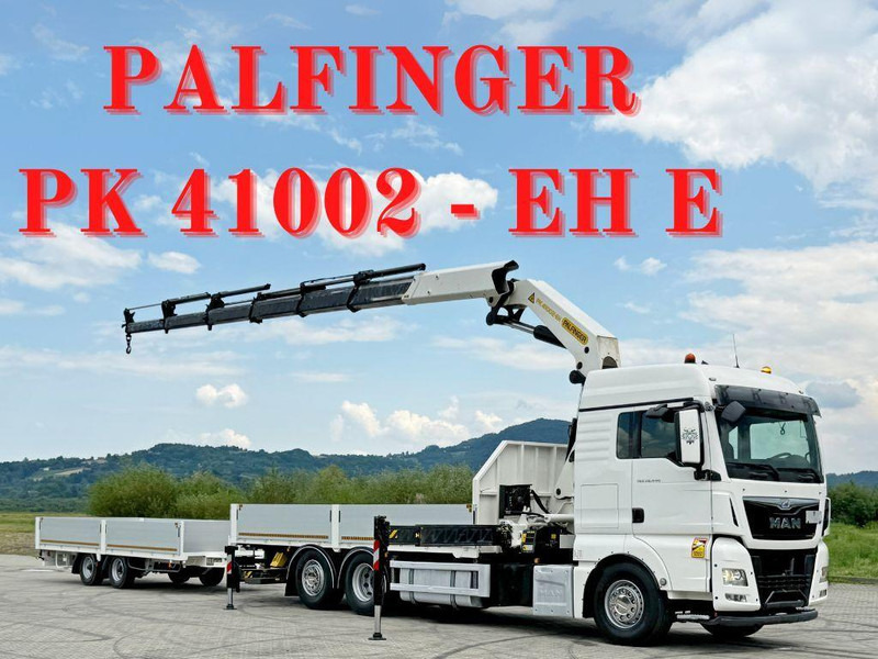 MAN TGX 26.440 * PK 41002-EH E + FUNK + Anhänger*TOP - Грузовик бортовой/ Платформа, Автоманипулятор: фото 1 MAN TGX 26.440 * PK 41002-EH E + FUNK + Anhänger*TOP - Грузовик бортовой/ Платформа, Автоманипулятор: фото 1