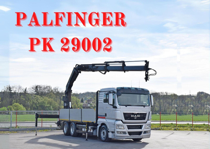 MAN TGX 26.440 Pritsche 6,40 m* PK 29002+FUNK *6x4 - Грузовик бортовой/ Платформа, Автоманипулятор: фото 1 MAN TGX 26.440 Pritsche 6,40 m* PK 29002+FUNK *6x4 - Грузовик бортовой/ Платформа, Автоманипулятор: фото 1