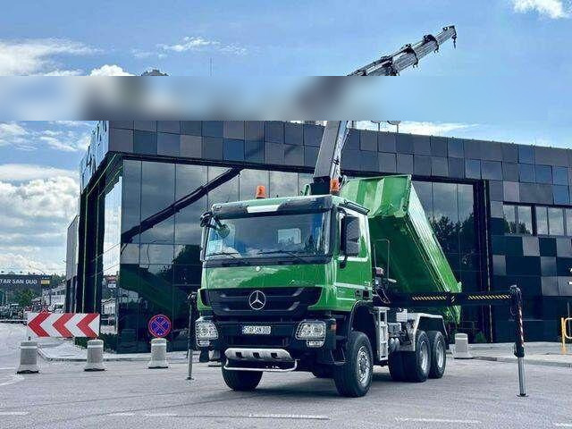 Mercedes-Benz ACTROS 3346 6x6 HIAB 244EP-4 Crane Kipper - Самосвал, Автоманипулятор: фото 1 Mercedes-Benz ACTROS 3346 6x6 HIAB 244EP-4 Crane Kipper - Самосвал, Автоманипулятор: фото 1