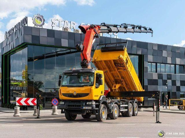 Renault KERAX 450 8x4 PALFINGER PK 60002 Crane Tipper - Самосвал, Автоманипулятор: фото 1 Renault KERAX 450 8x4 PALFINGER PK 60002 Crane Tipper - Самосвал, Автоманипулятор: фото 1