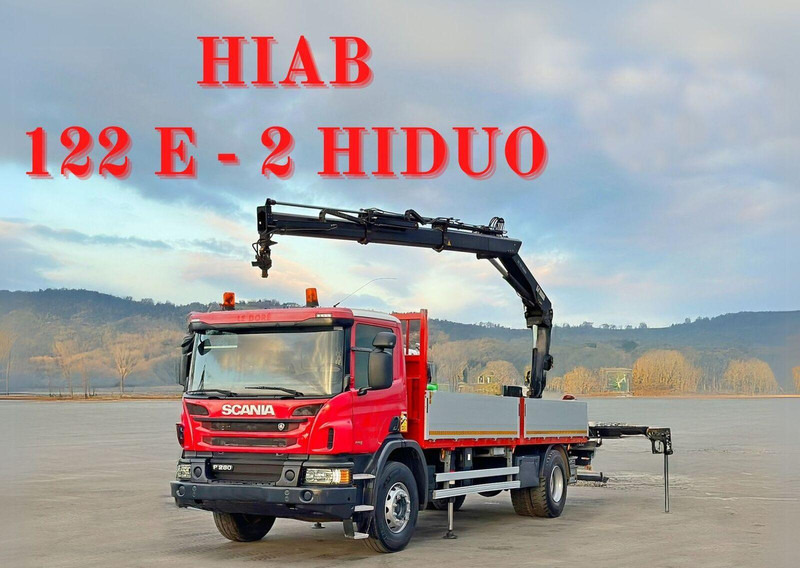 Scania P 280 * HIAB 122 E - 2 HIDUO + FUNK* TOPZUSTAND - Грузовик бортовой/ Платформа, Автоманипулятор: фото 1 Scania P 280 * HIAB 122 E - 2 HIDUO + FUNK* TOPZUSTAND - Грузовик бортовой/ Платформа, Автоманипулятор: фото 1