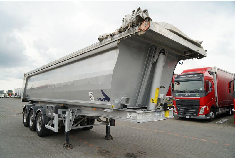 Stas WYWROTKA / 26m3 / ALUMINIOWA / OŚ PONOSZONA / SKRĘTNA / OSIE SA - Самосвальный полуприцеп: фото 2 Stas WYWROTKA / 26m3 / ALUMINIOWA / OŚ PONOSZONA / SKRĘTNA / OSIE SA - Самосвальный полуприцеп: фото 2