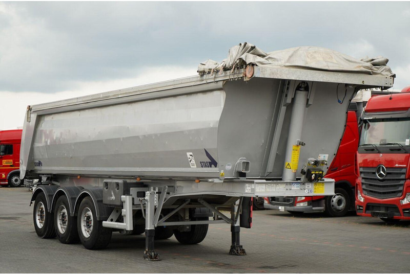 Stas WYWROTKA / 26m3 / ALUMINIOWA / OŚ PONOSZONA / SKRĘTNA / OSIE SA - Самосвальный полуприцеп: фото 1 Stas WYWROTKA / 26m3 / ALUMINIOWA / OŚ PONOSZONA / SKRĘTNA / OSIE SA - Самосвальный полуприцеп: фото 1