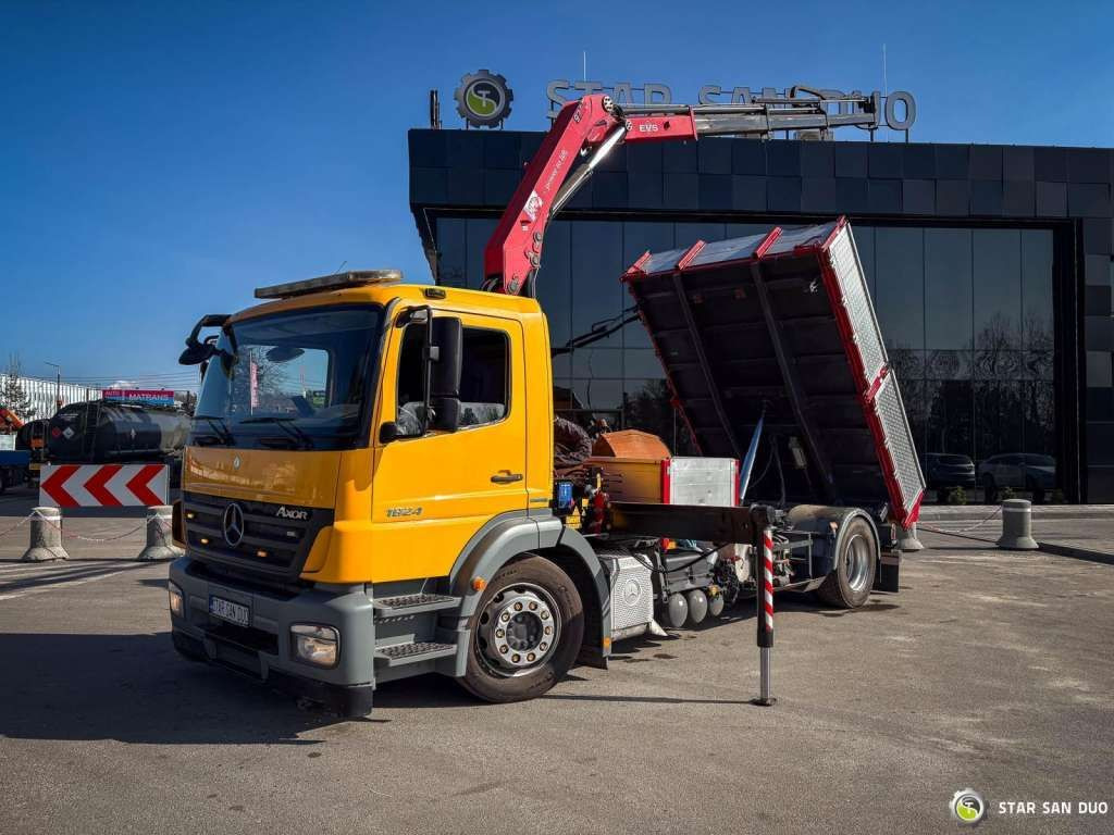 Mercedes-Benz AXOR 1824 4x2 HMF 975 HDS Crane Rotator Kipper Mercedes-Benz AXOR 1824 4x2 HMF 975 HDS Crane Rotator Kipper - Автоманипулятор, Самосвал: фото 4 Mercedes-Benz AXOR 1824 4x2 HMF 975 HDS Crane Rotator Kipper Mercedes-Benz AXOR 1824 4x2 HMF 975 HDS Crane Rotator Kipper - Автоманипулятор, Самосвал: фото 4