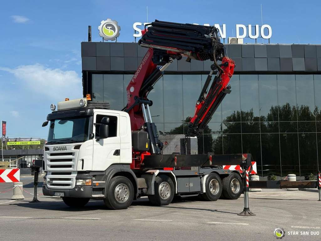 Scania R420 8x4 FASSI F1300 AXP Crane FLY JIB Euro 4 - Автоманипулятор: фото 4 Scania R420 8x4 FASSI F1300 AXP Crane FLY JIB Euro 4 - Автоманипулятор: фото 4