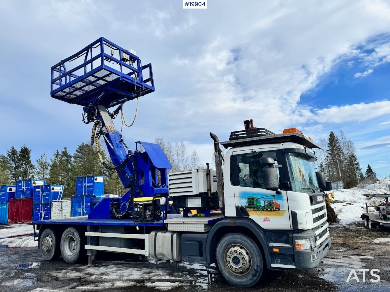 Грузовик с подъемником Scania P114: фото 49