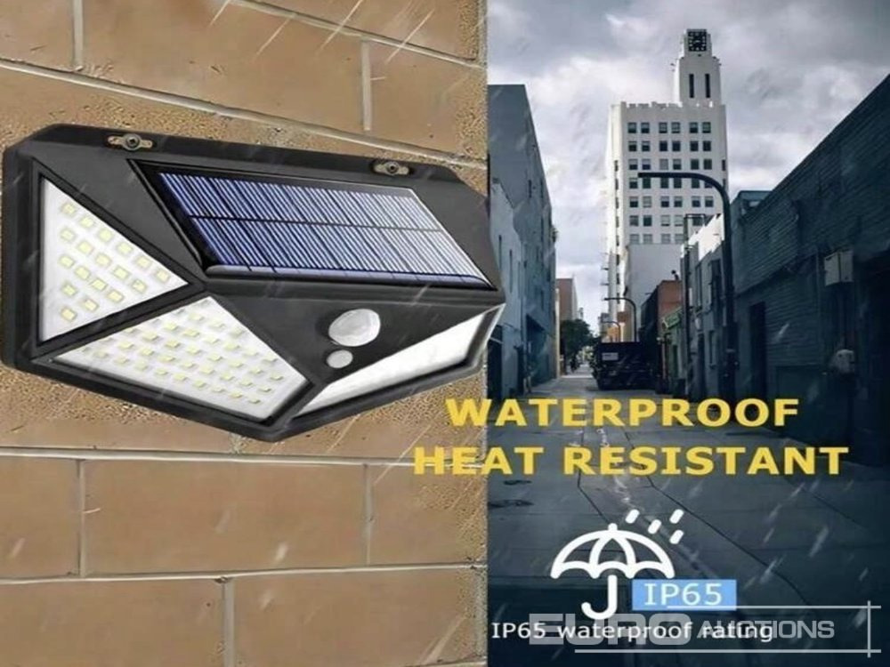 Unused 100 LED Outdoor Solar Light, Waterproof With Motion Sensor Floodlight, Wireless, Intelligent Light Control, 4 Side Illumination (2 of) - Строительное оборудование: фото 4 Unused 100 LED Outdoor Solar Light, Waterproof With Motion Sensor Floodlight, Wireless, Intelligent Light Control, 4 Side Illumination (2 of) - Строительное оборудование: фото 4