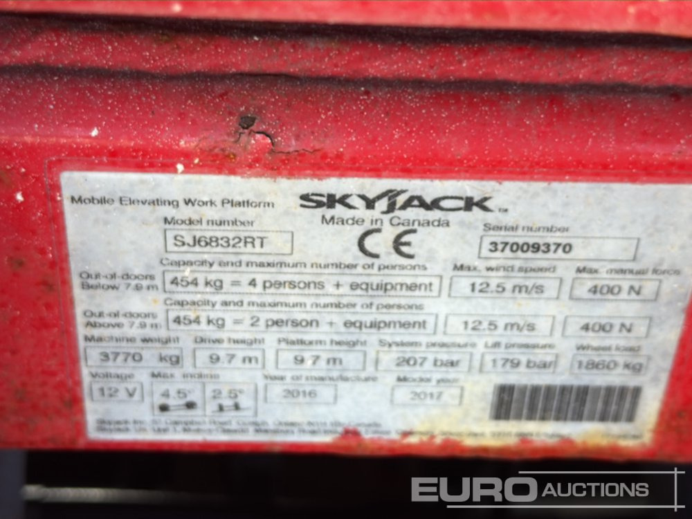 Подъёмник 2016 SkyJack SJ6832RT: фото 25